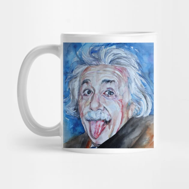 ALBERT EINSTEIN - watercolor portrait.1 by lautir